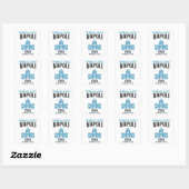 Napoli Vierkante Sticker (Vel)