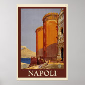 Napoli Vintage Travel  Poster (Voorkant)