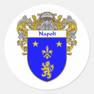 Napoli Wapenmunt (Beheerd) Ronde Sticker