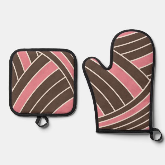 Napolitaans Abstract Ovenwant & Pannenlap Set (Voorkant)