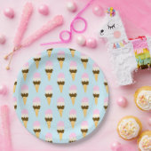 Napolitaans ijskegelpatroon papieren bordje (Feest)