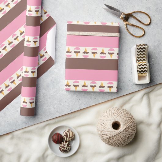 Napolitaans ijspatroon cadeaupapier (Crafts)