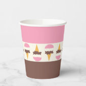 Napolitaans ijspatroon papieren bekers (Links)