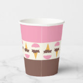 Napolitaans ijspatroon papieren bekers (Rechts)