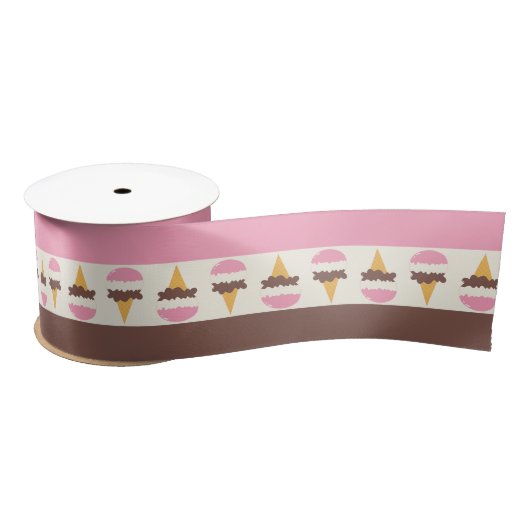 Napolitaans ijspatroon satijnen lint (Spoel)