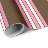 Napolitaans inpakpapier (bruin, roze & crème) (Rol Hoek)