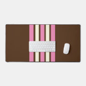 Napolitaanse bureaumat (bruin, roze & crème) (Keyboard & Muis)