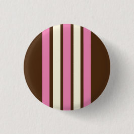 Napolitaanse Button (bruin, roze & crème)