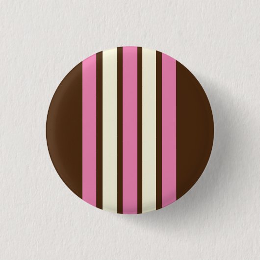 Napolitaanse Button (bruin, roze & crème) (Voorkant)