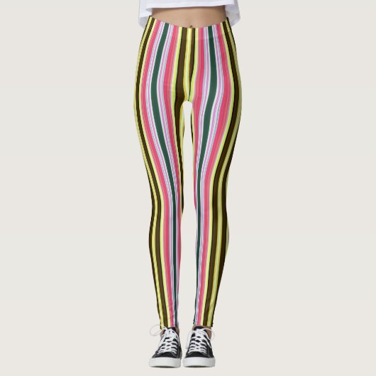 Napolitaanse gestreepte leggings (Voorkant)