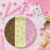 Napolitaanse Ice Cream Chemistry Molecule Borden Papieren Bordje (Feest)