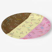 Napolitaanse Ice Cream Chemistry Molecule Borden Papieren Bordje (Gekanteld)