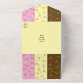 Napolitaanse Ice Cream Chemistry Science Party All In One Uitnodiging (Buitenkant)