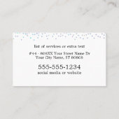 Napolitaanse ijskegel met sproeiers visitekaartje (Achterkant)