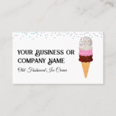 Napolitaanse ijskegel met sproeiers visitekaartje (Voorkant)