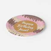 Napolitaanse ijsverjaardag papieren bordje (Gekanteld)