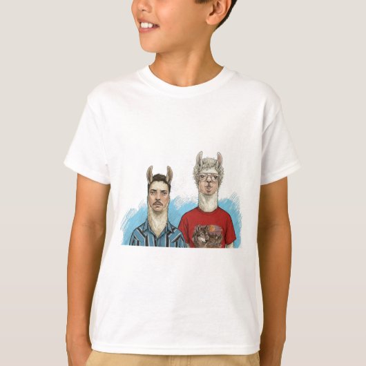Napolitaanse LLama-mite T-shirt (Voorkant)