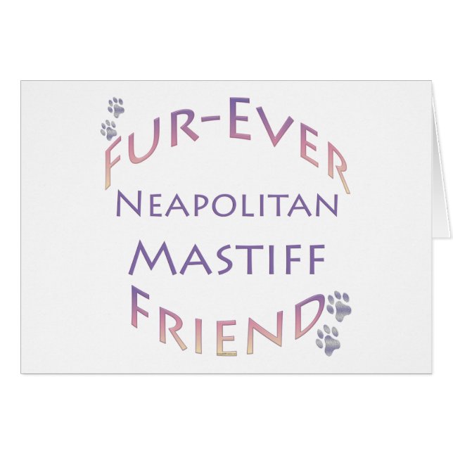 Napolitaanse Mastiff Furever (Voorkant Horizontaal)