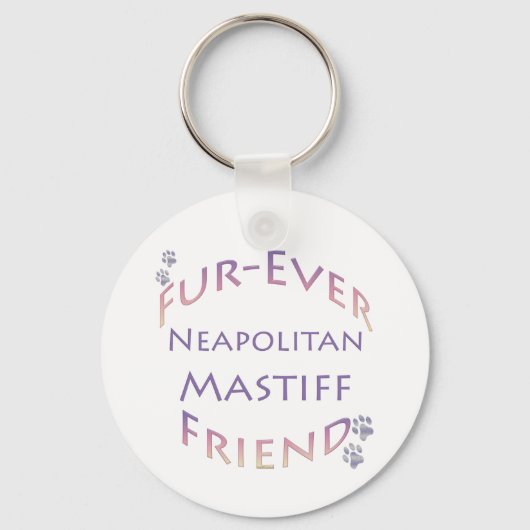 Napolitaanse Mastiff Furever Sleutelhanger (Voorkant)