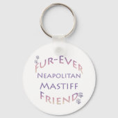 Napolitaanse Mastiff Furever Sleutelhanger (Achterkant)