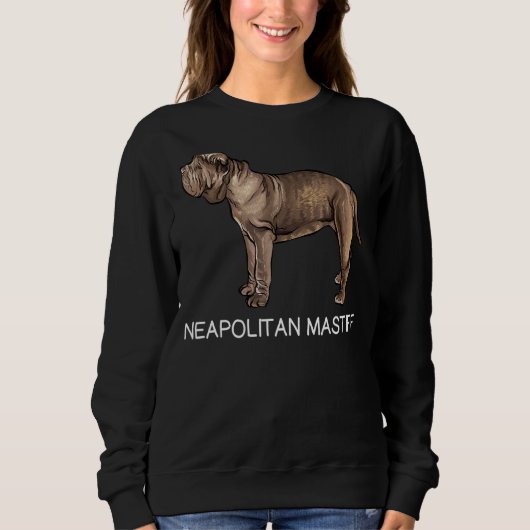 Napolitaanse Mastiff Gekke Hond Trui (Voorkant)