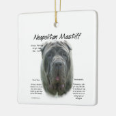 Napolitaanse Mastiff (grijs) Geschiedenis Ontwerp Keramisch Ornament (Links)