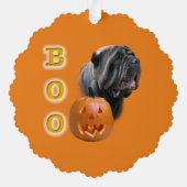 Napolitaanse Mastiff Halloween BOO Ornament Kaart (Achterkant)
