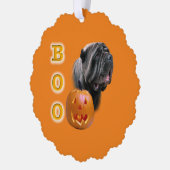 Napolitaanse Mastiff Halloween BOO Ornament Kaart (Links)