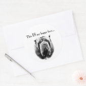 Napolitaanse Mastiff Happy Face Sticker (Envelop)