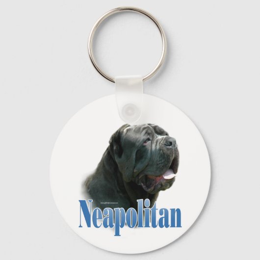 Napolitaanse Mastiff; Mastino Napoletano; Neo Sleutelhanger (Voorkant)