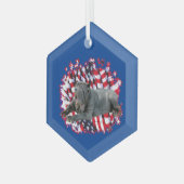 Napolitaanse Mastiff Patriot Glas Ornament (Voorkant links)