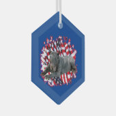 Napolitaanse Mastiff Patriot Glas Ornament (Voorkant Rechts)