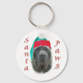 Napolitaanse Mastiff Santa Paws Sleutelhanger (Achterkant)