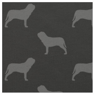 Napolitaanse Mastiff Silhouetten Neo Honden Patroo Stof