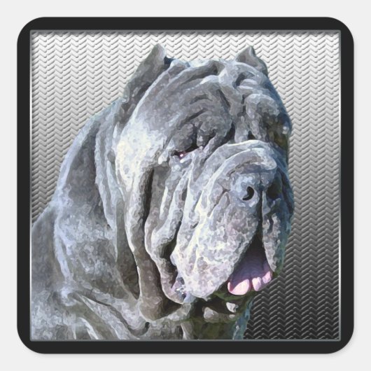 Napolitaanse Mastiff Sticker (Voorkant)