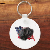 Napolitaanse Mastiff vlag Sleutelhanger (Voorkant)