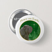 Napolitaanse mastiff vrede ronde button 5,7 cm (Voorkant /achterkant)