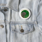 Napolitaanse mastiff vrede ronde button 5,7 cm (In situ)