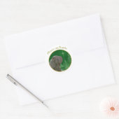 Napolitaanse mastiff vrede ronde sticker (Envelop)