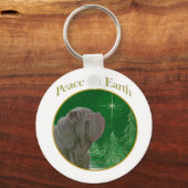 Napolitaanse mastiff vrede sleutelhanger (Voorkant)