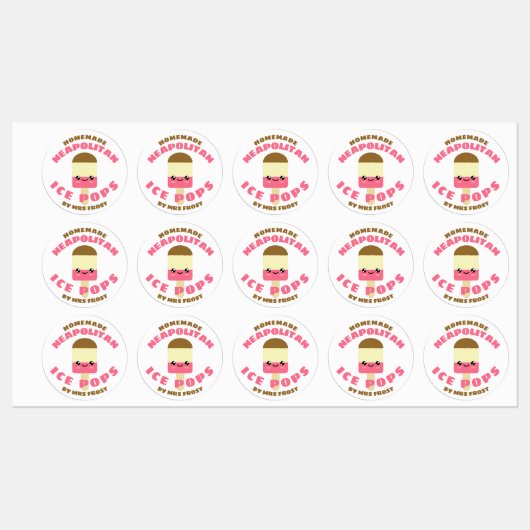 Napolitaanse Poppen Labels (Vel)