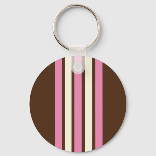 Napolitaanse Sleutelhanger (bruin, roze & crème) (Voorkant)