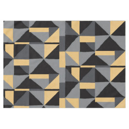 Nappe Géométrique Noire, Grise et Or Tafelkleed