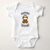 Nappen is mijn Superpower Baby bodysuit (Voorkant)