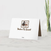 Napping Basset op grappige "Vaderdag" Kaart (Achterkant)