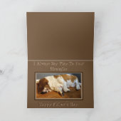 Napping Basset op grappige "Vaderdag" Kaart (Binnen)