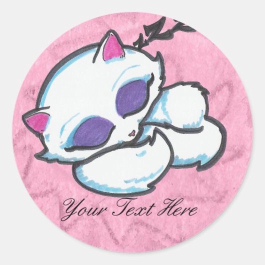 Napping Cat Stickers (Voorkant)