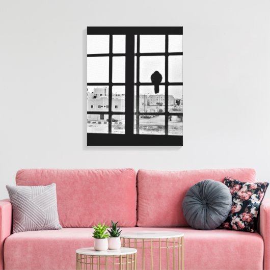 Napping Dove Canvas Afdruk (Insitu (Woonkamer))