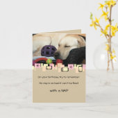 Napping gele labrador retriever alle gelegenheden kaart (Gele Bloem)