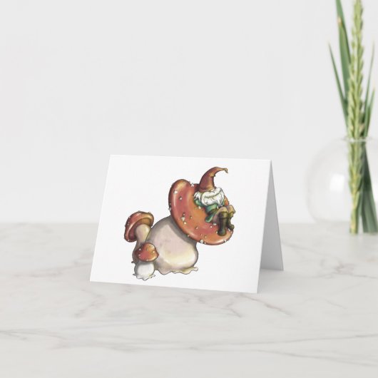 Napping Gnome Bedankkaart (Voorkant)